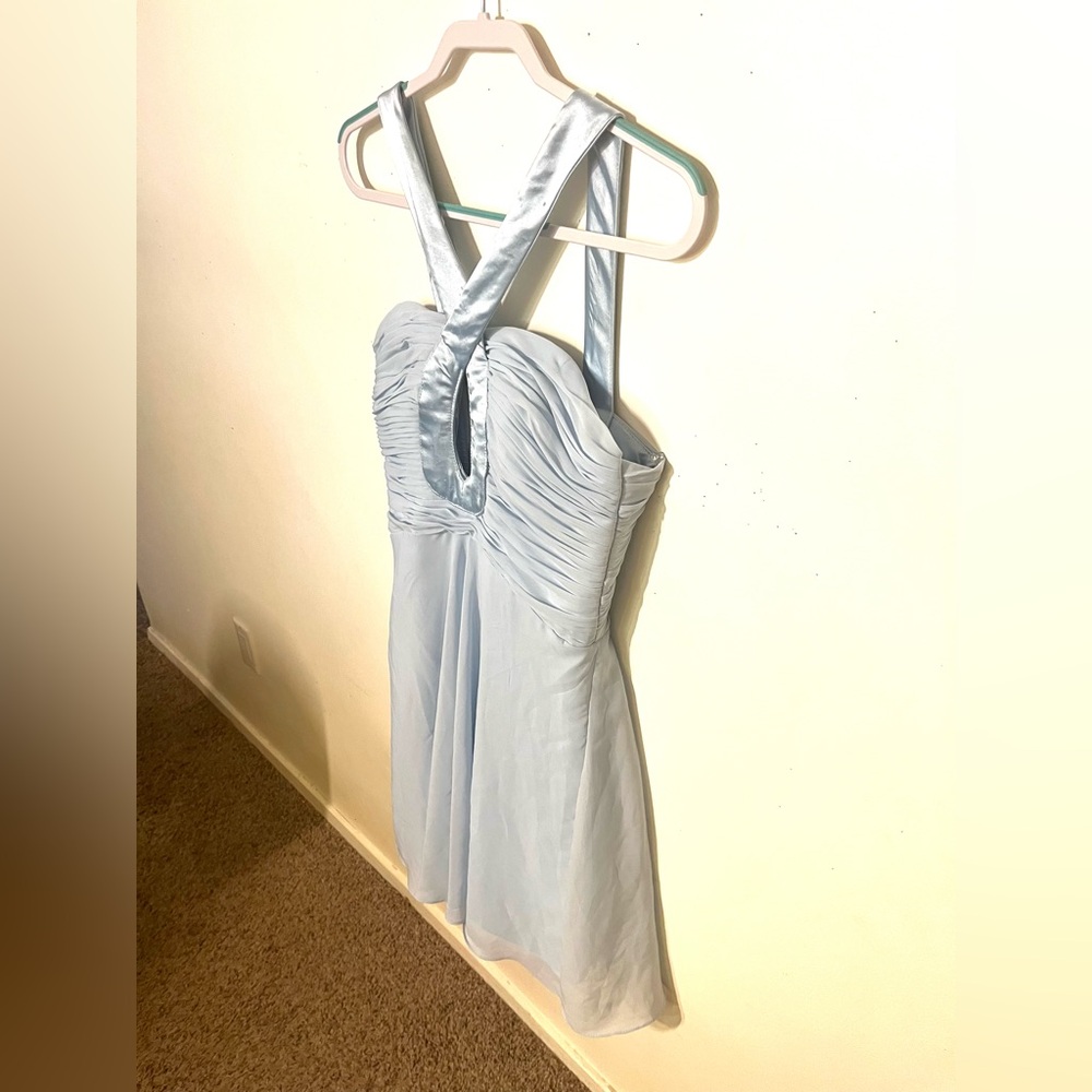 J.J.’s House beautiful taffeta and satin light blue party dress. Size S. EUC. - Picture 3 of 11